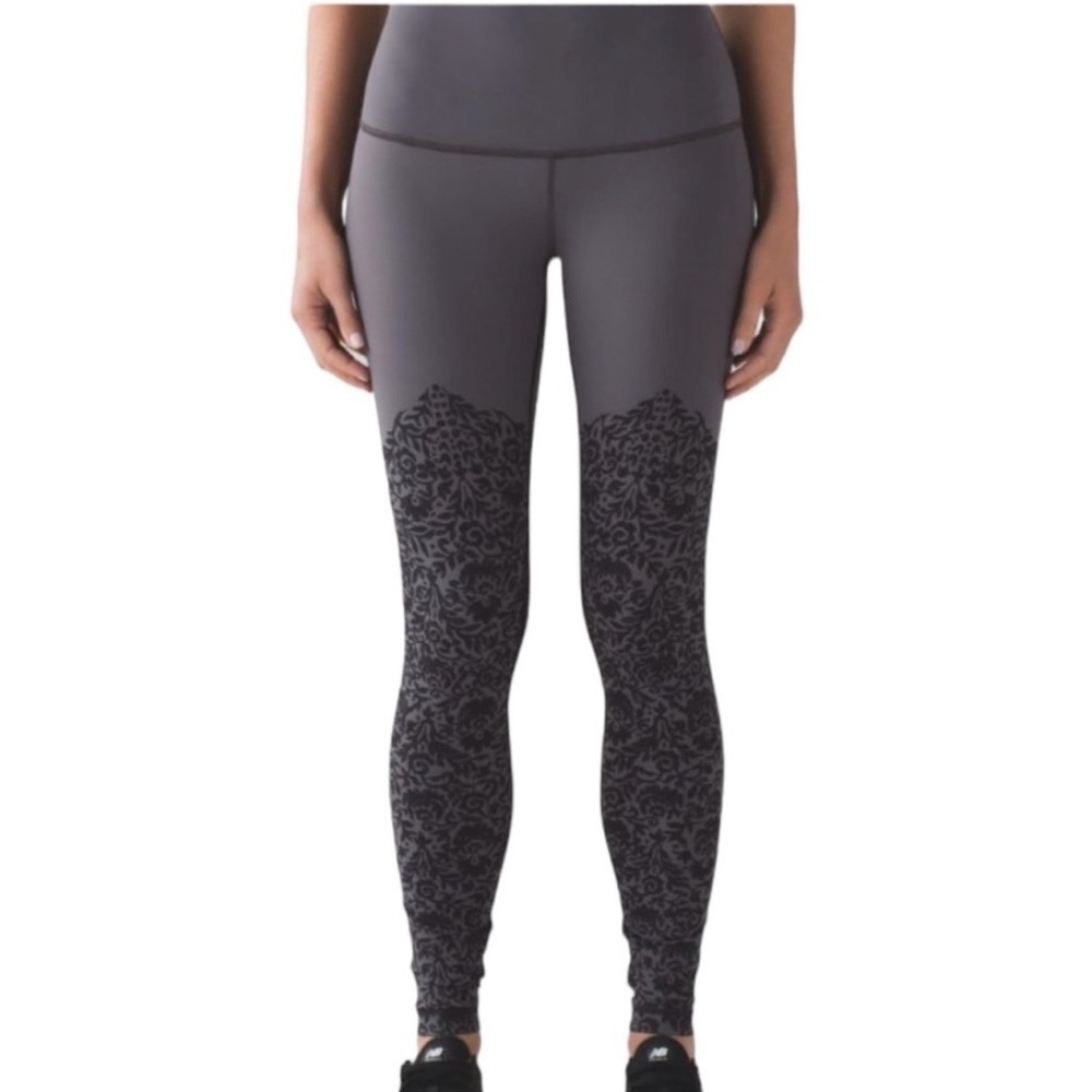 Lululemon Wunder Under Pant High Rise Ooh-la-lace Nulux Size 6